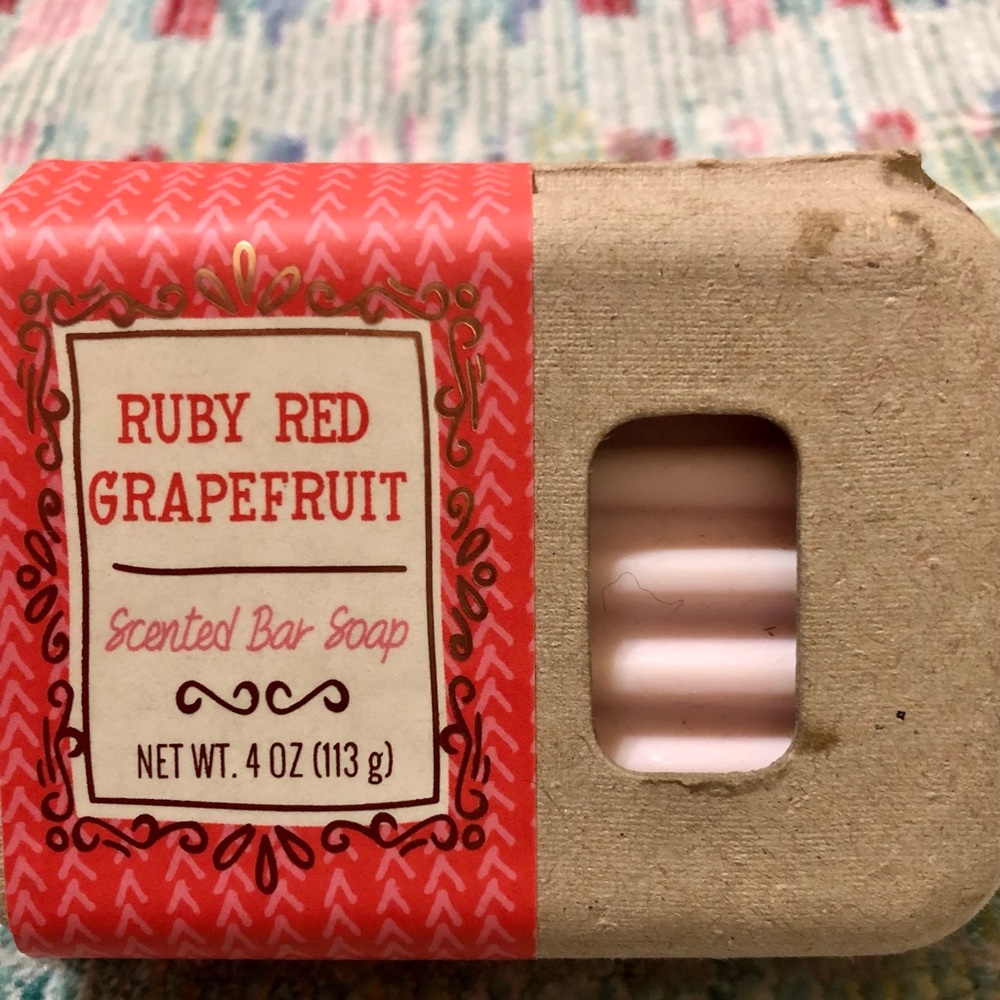 Soap - Ruby Red Grapefruit Soap in and “egg carton” container.